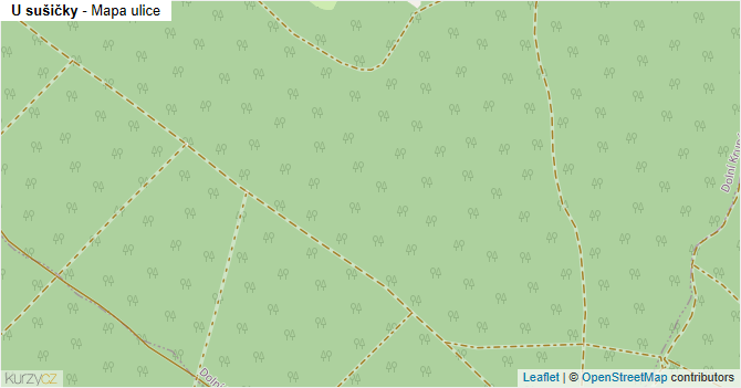U sušičky - mapa ulice