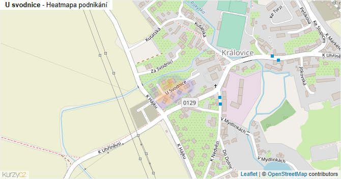 U svodnice - mapa podnikání