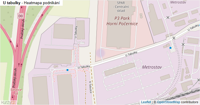 U tabulky - mapa podnikání