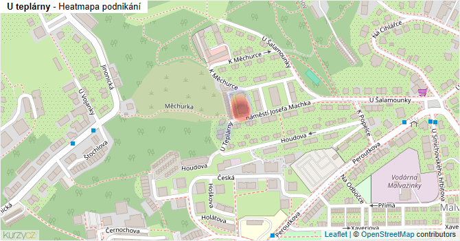 U teplárny - mapa podnikání