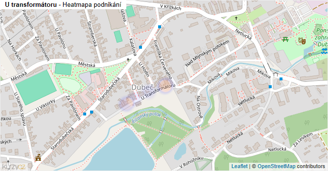 U transformátoru - mapa podnikání