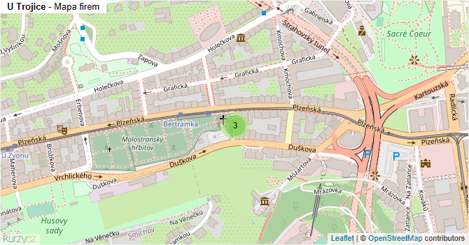 U Trojice - mapa firem