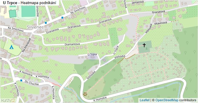 U Trpce - mapa podnikání