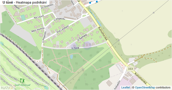U tůně - mapa podnikání