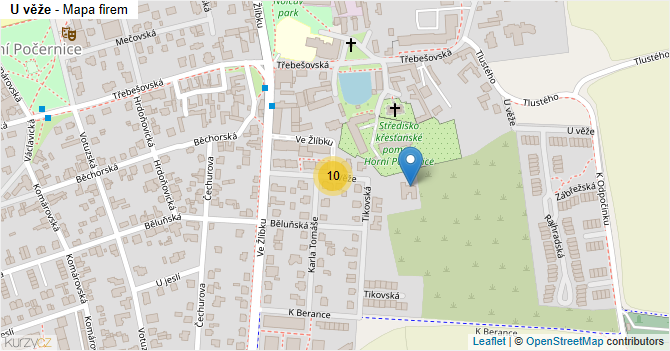 U věže - mapa firem