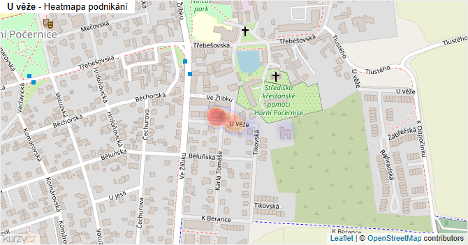 U věže - mapa podnikání