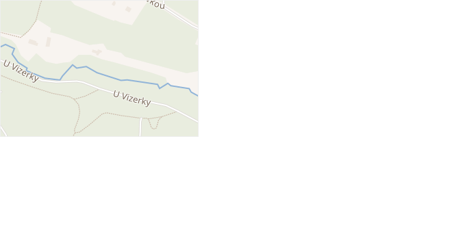 U Vizerky v obci Praha - mapa ulice