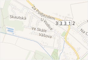 U Vodice v obci Praha - mapa ulice