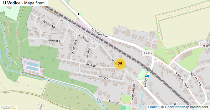 U Vodice - mapa firem