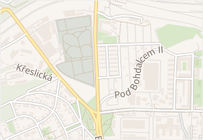 U vršovického hřbitova v obci Praha - mapa ulice