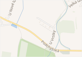 U Vrtilky v obci Praha - mapa ulice