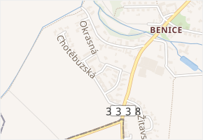 U zahrádek v obci Praha - mapa ulice