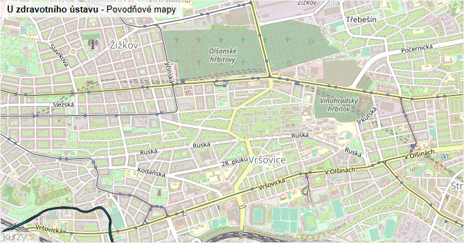 U zdravotního ústavu - záplavové mapy stoleté vody