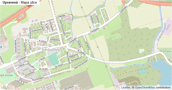 Upravená - mapa ulice