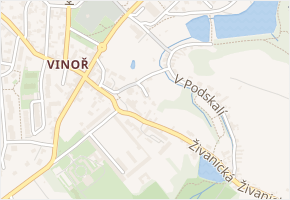 Urbanická v obci Praha - mapa ulice