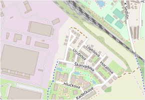 Urubova v obci Praha - mapa ulice