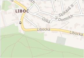 Úzká v obci Praha - mapa ulice