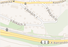 V bokách I v obci Praha - mapa ulice