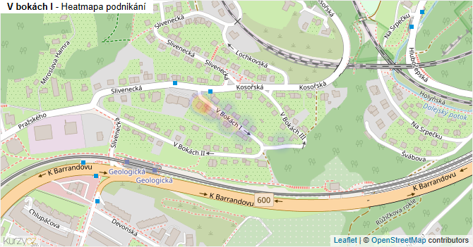 V bokách I - mapa podnikání