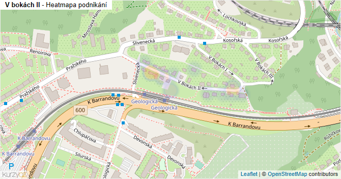 V bokách II - mapa podnikání