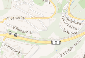 V bokách III v obci Praha - mapa ulice