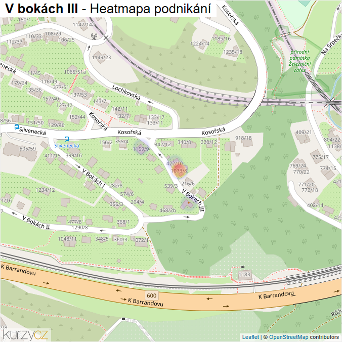 Mapa V bokách III - Firmy v ulici.