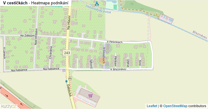 V cestičkách - mapa podnikání