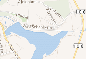 V chatách v obci Praha - mapa ulice