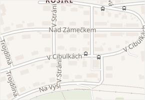 V Cibulkách v obci Praha 14 - mapa ulice