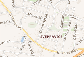 V dílcích v obci Praha - mapa ulice