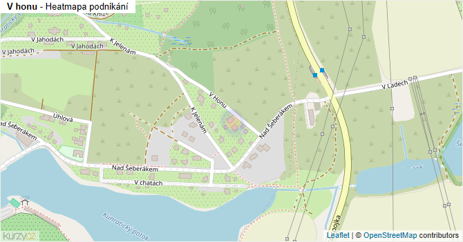 V honu - mapa podnikání