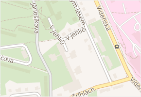 V jehličí v obci Praha 6 - mapa ulice