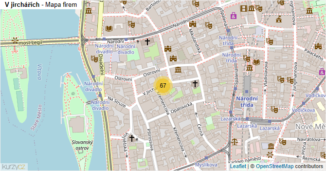 V jirchářích - mapa firem