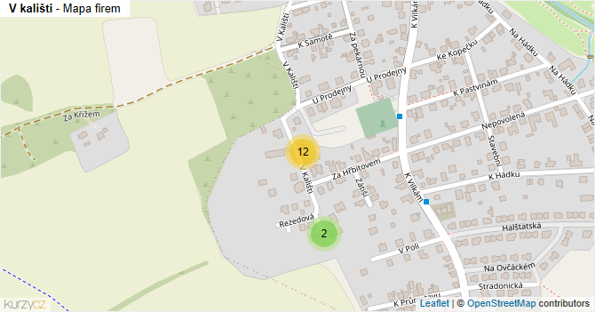 V kališti - mapa firem