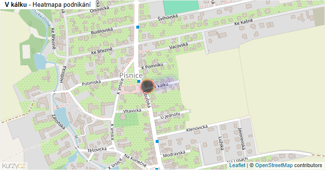V kálku - mapa podnikání