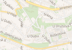 V křovinách v obci Praha 18 - mapa ulice