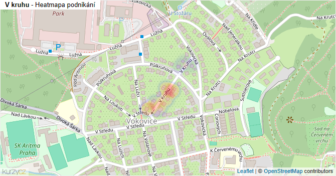 V kruhu - mapa podnikání