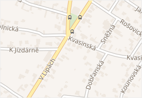 V lipách v obci Praha - mapa ulice