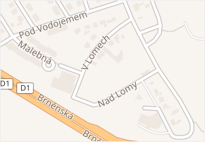 V lomech v obci Praha - mapa ulice