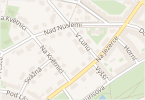 V luhu v obci Praha - mapa ulice