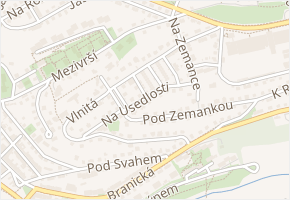 V malých domech I v obci Praha - mapa ulice