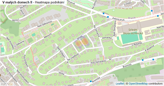 V malých domech II - mapa podnikání