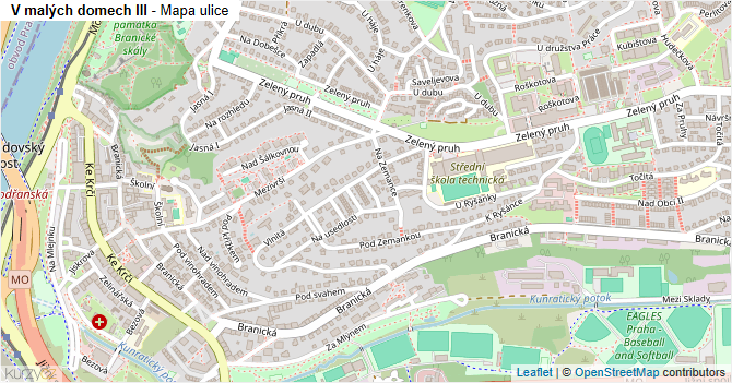 V malých domech III - mapa ulice