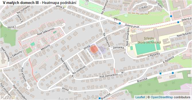 V malých domech III - mapa podnikání