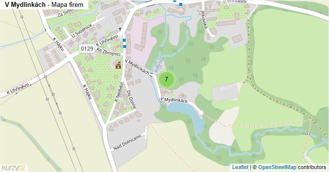 V Mydlinkách - mapa firem