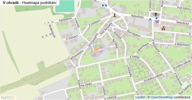 V ohradě - mapa podnikání