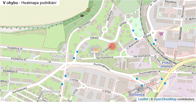 V ohybu - mapa podnikání