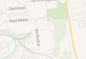 V parcelách v obci Praha 13 - mapa ulice