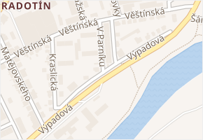V Parníku v obci Praha - mapa ulice