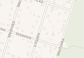 V pátém v obci Praha - mapa ulice